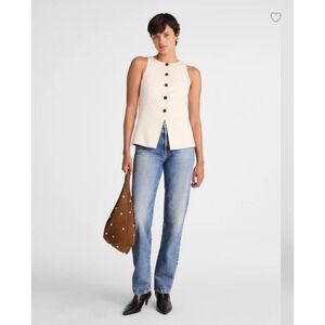 Madewell The Longline Straight Leg Jean Light Wash 23 New NWT vintage inspired